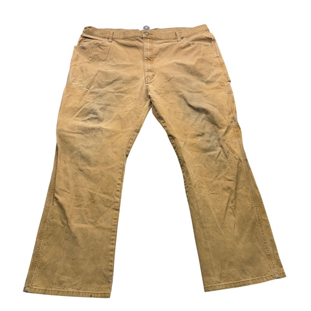Genuine Dickies 1939RBD Carpenter Pants Mens 44x30 Brown Duck Canvas Workwear
